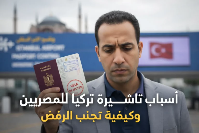 أسباب رفض تأشيرة تركيا للمصريين